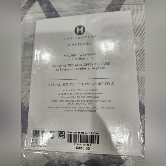 Hotel Collection Bedding New Hotel Collection Dimensional Duvet